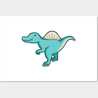 Cute Spinosaurus Dino Dinosaur Posters and Art